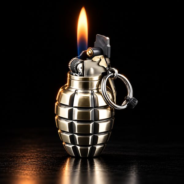GOLD GRENADE LIGHTER