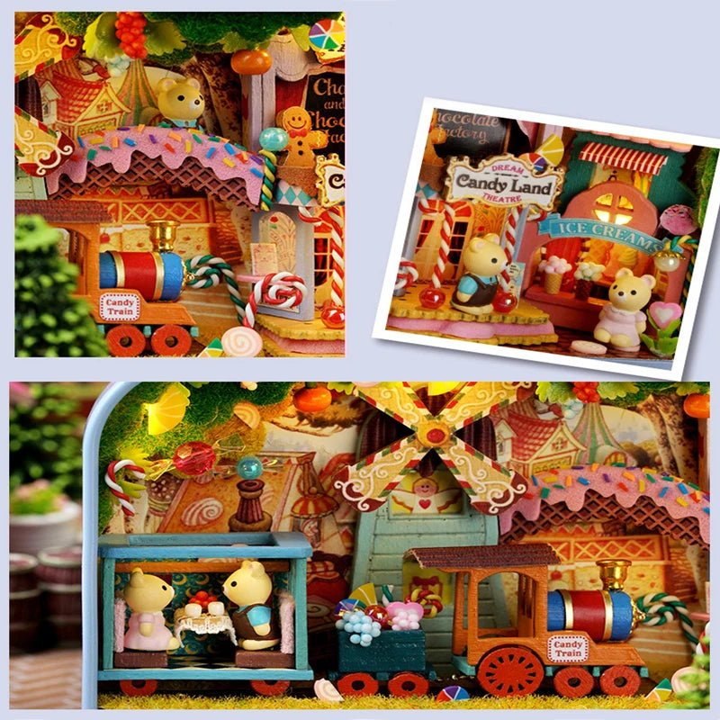 Cute Doll House In a Tinplate Box