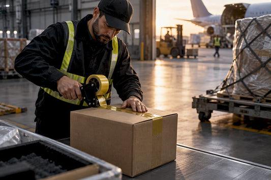 Compliant lighter freight carton at cargo terminal