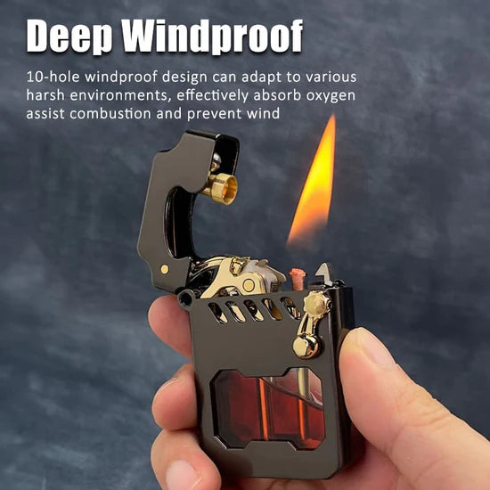 Mechanical Metal Rocker Lighter